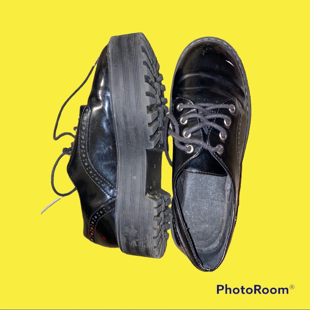 Pleather platforms